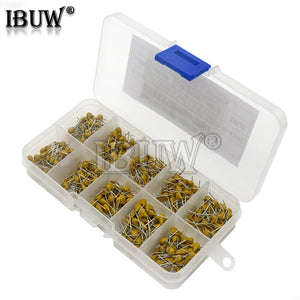 500PCS/lot Multilayer Ceramic Capacitor Assortment Kit 10Values*50PCS 0.1uF-10uF(104~106) 50V Ceramic Capacitors Set pack