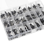 500Pcs/lot 0.1UF-1000UF 24 Values Aluminum 16-50V Mix Electrolytic Capacitor Assorted Kit And Storage Box