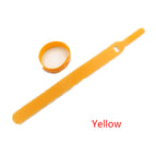 50PCS/Set Candy Color Data Cable Tie Nylon Hook Loop Cable Wiring Harness Cable Fastener Marker Straps Power Wire Management