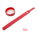 50PCS/Set Candy Color Data Cable Tie Nylon Hook Loop Cable Wiring Harness Cable Fastener Marker Straps Power Wire Management