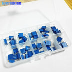 50Pcs/Lot 3296W Multiturn Trimmer Potentiometer Kit High Precision 3296 Variable Resistor 500R 1K 2K 5K 10K 20K 50K 100K 200K 1M
