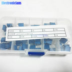 50Pcs/Lot 3296W Multiturn Trimmer Potentiometer Kit High Precision 3296 Variable Resistor 500R 1K 2K 5K 10K 20K 50K 100K 200K 1M