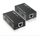 50m HD 1080P HDMI Extender RJ45 1x1 Splitter HDMI sender&receiver HDMI cable with Cat6 RJ45 ethernet cable for PC TV HD60A