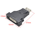 50pcs Display Port DisplayPort DP to DVI D Male to Female Cable Direct Through Adapter Video Converter for PC Computer Desktop