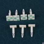 50pcs HC-5/6/8/9/11/13 Nylon Plastic stick on PCB Spacer Standoff 3mm Hole support Locking Snap-In Posts fixed clips Adhesive