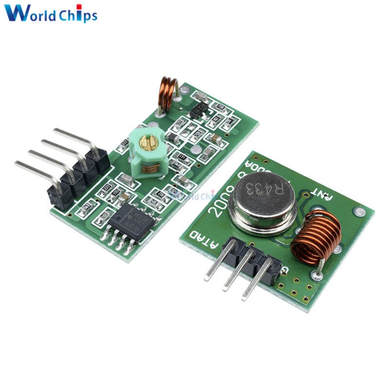 5Pair (10pcs) 433Mhz RF Wireless Transmitter Receiver Module OOK/ASK L ...