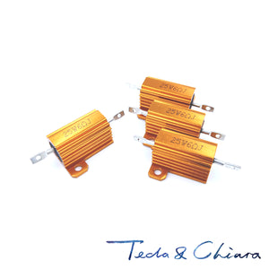 5Pcs 7R 7ohm 7 8.2R 8.2ohm 8.2 R Ohm 25W Watt Wirewound Aluminum Power Metal Shell Case Resistance Resistor RX24