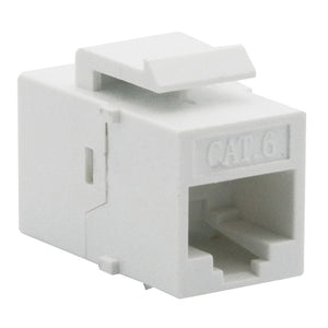 5Pcs/ Lot CAT6 RJ45 for Keystone Jack Female Coupler Insert Snap-in Connector Socket Adapter Port Wall Plate Outlet Panel White