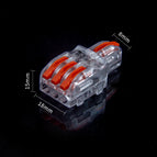 5Pcs Mini Fast Wire Connector Universal Wiring Cable Connector Push-in Conductor Terminal Lamp Enclosure2/3/4/5 color handle