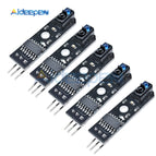 5Pcs/lot DC 5V IR Infrared Line Track Follower Sensor TCRT5000 Obstacle Avoidanc For Arduino AVR ARM PIC Detector 10MM