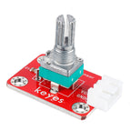 3Pcs Keyes Brick Adjustable Potentiometer Module (Pad hole) with Anti-reverse Plug White Terminal Analog Signal wholesale bulk price