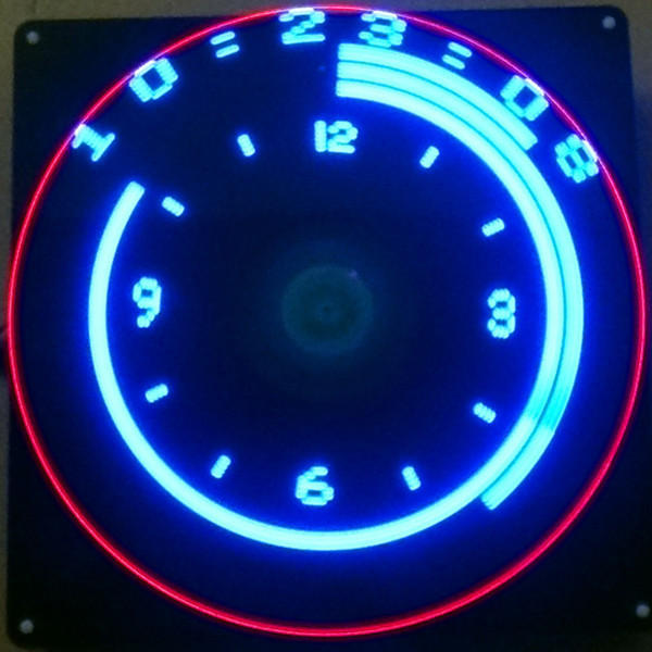 Flat POV 64 LED Rotating Advertising Light DIY LED Flash Kit Electronic Creative LED Production wholesale bulk price