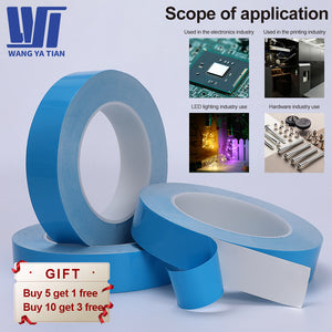 5m 10m/Roll 8mm 10mm 12mm 20mm Width Transfer Tape Double Side Thermal Conductive Adhesive Tape for Chip PCB LED Strip Heatsink