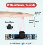 5v12v 24v 4A turn on/off dimmable touchless ir hand sweep wave wardobe cabinet PIR induction sensor switch