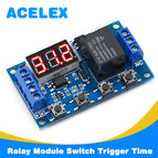 6-30V Relay Module Switch Trigger Time Delay Circuit Timer Cycle Adjustable 828 Promotion
