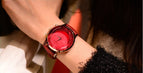 6 Colors New Style Women Watches Lady's Luxury Wristwatches Genuine Leather GUOU Dress Watch Women Rhinestone Watches Clocks