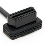 60 Cm Platte + Dunne Als Noodle Obd 2 Obdii OBD2 16Pin Man-vrouw ELM327 Diagnostic Verlengkabel Connector wholesale bulk price