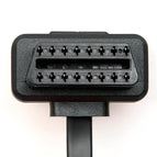 60 Cm Platte + Dunne Als Noodle Obd 2 Obdii OBD2 16Pin Man-vrouw ELM327 Diagnostic Verlengkabel Connector wholesale bulk price