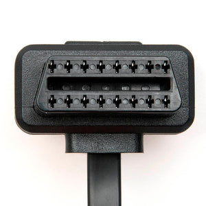 60 Cm Platte + Dunne Als Noodle Obd 2 Obdii OBD2 16Pin Man-vrouw ELM327 Diagnostic Verlengkabel Connector wholesale bulk price