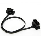 60 Cm Platte + Dunne Als Noodle Obd 2 Obdii OBD2 16Pin Man-vrouw ELM327 Diagnostic Verlengkabel Connector wholesale bulk price