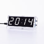 WangDaTao HU-005 Digital Clock Production Kit 51 Single-chip Clock Training Welding Parts DIY Electronic Soldering Starter Kit wholesale bulk price