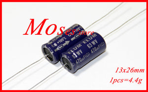 63v 470uf ELUM Original New Axial Audio Electrolytic Capacitor Capacitance 13x26mm +/- 20%