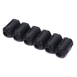 6PCS New Hot Clip On EMI RFI Noise Ferrite Core Filter For 7mm Cable N3