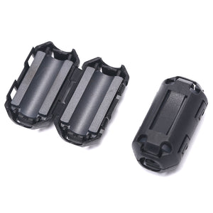 6PCS New Hot Clip On EMI RFI Noise Ferrite Core Filter For 7mm Cable N3