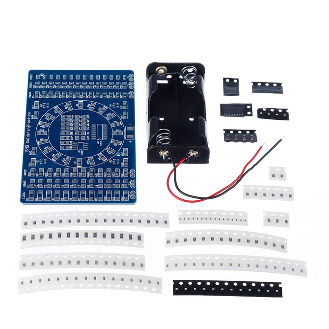 WangDaTao SMD Component Soldering Practice Board Flash Lamp Kit + 2 Battery Box wholesale bulk price
