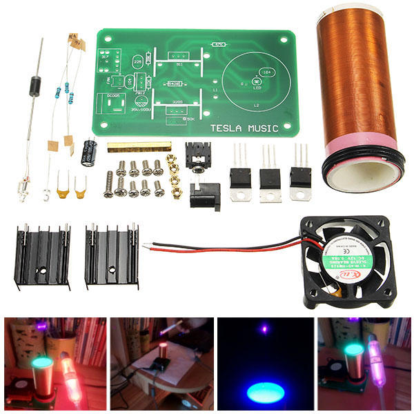 DIY Mini Music Tesla's Coil Kit Field Loudspeaker JX03 DIY Project Parts wholesale bulk price