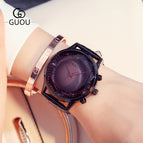 GUOU 8107 2019 Women's Watches  Diamond Ladies Watch Top Brand Luxury Watches  Fashion Montre Femme Diamond Watch