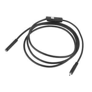 7mm Inspection Pipe 1m 2m Endoscope Waterproof Mini USB Camera Snake Tube with 6 LED Borescope For Android Phone PC Dropshipping