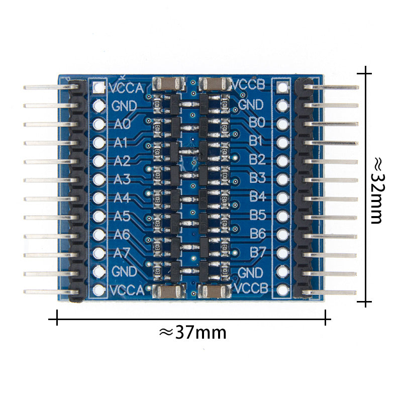 8 Channel 5V/3.3V IIC UART SPI TTL Logic Level Converter for Raspberry ...