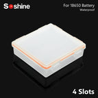 8 Kinds Waterproof/nonwaterproof Hard Plastic Battery Storage Boxes 18650 Case Holder With Hook For 1x 2x 4x 8x 18650 Batteries