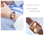 New GUOU Women Watches Fashion Square Watch Women Top Luxury brand Leather Watch Clock relogio feminino reloj mujer saat