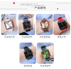 New GUOU Women Watches Fashion Square Watch Women Top Luxury brand Leather Watch Clock relogio feminino reloj mujer saat