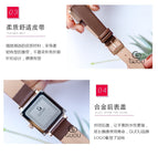 New GUOU Women Watches Fashion Square Watch Women Top Luxury brand Leather Watch Clock relogio feminino reloj mujer saat