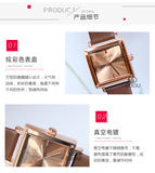 New GUOU Women Watches Fashion Square Watch Women Top Luxury brand Leather Watch Clock relogio feminino reloj mujer saat