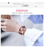 New GUOU Women Watches Fashion Square Watch Women Top Luxury brand Leather Watch Clock relogio feminino reloj mujer saat