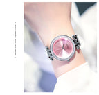 GUOU Watch Fashion Exquisite Quartz Women Watches Top Luxury Band Silver Steel Bracelet Watch Women reloj mujer relogio feminino