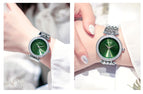 GUOU Watch Fashion Exquisite Quartz Women Watches Top Luxury Band Silver Steel Bracelet Watch Women reloj mujer relogio feminino