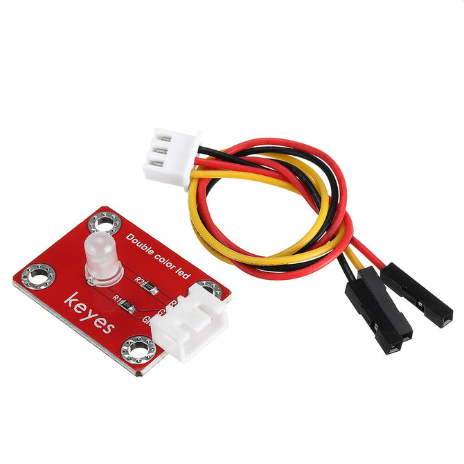 Keyes Brick Two Color LED Module (pad hole) Anti-reverse Plug White Terminal wholesale bulk price