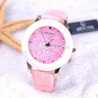 9 Colors New Arrival GUOU Hongkong Brand Women Rhinestone Watches Austrian Crystal Ceramic Leather Band Women Dress Watch