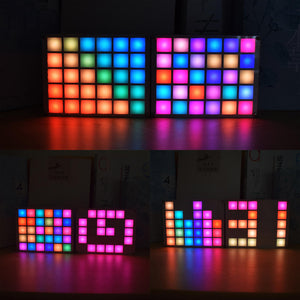 Geekcreit® DIY Multi-function LED Cool Music Spectrum RGB Color Palette Clock Kit wholesale bulk price