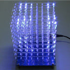 Geekcreit® 8x8x8 LED Cube 3D Light Square Blue LED Flash Electronic DIY Kit wholesale bulk price