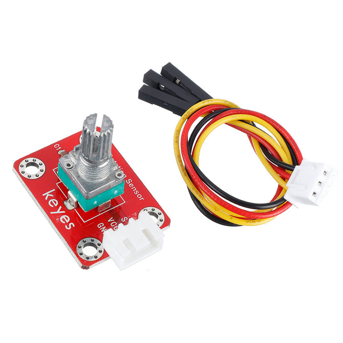keyes brick Adjustable Potentiometer Module (Pad hole) with Anti-reverse Plug White Terminal Analog Signal wholesale bulk price