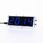 WangDaTao HU-005 Digital Clock Production Kit 51 Single-chip Clock Training Welding Parts DIY Electronic Soldering Starter Kit wholesale bulk price