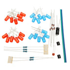 DIY Double Color Flashing Lights Kit Electronic Production NE555+CD4017 Practice Learning Kit wholesale bulk price