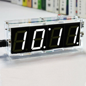 Geekcreit DIY 4 Digit LED Electronic Clock Kit Temperature Light Control Version wholesale bulk price