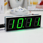 Geekcreit DIY 4 Digit LED Electronic Clock Kit Temperature Light Control Version wholesale bulk price